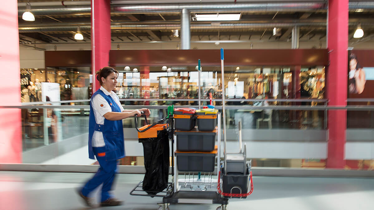 Unterhaltsreinigung Einkaufszentrum
