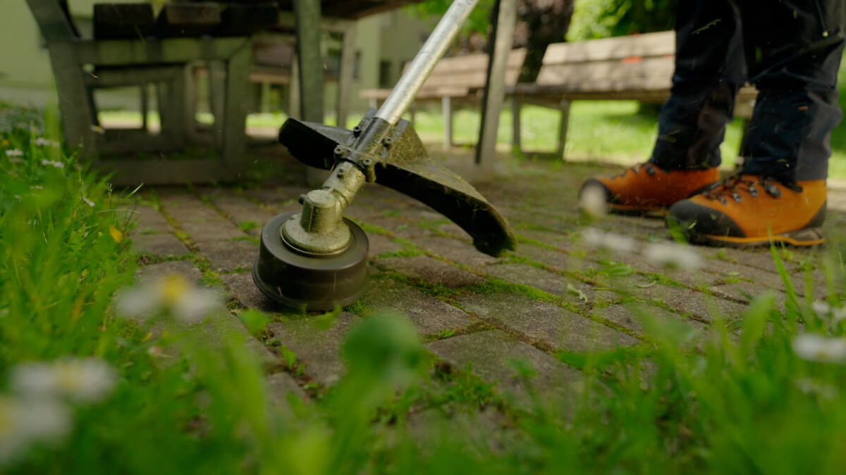 Gartenunterhalt Faden Schnitt