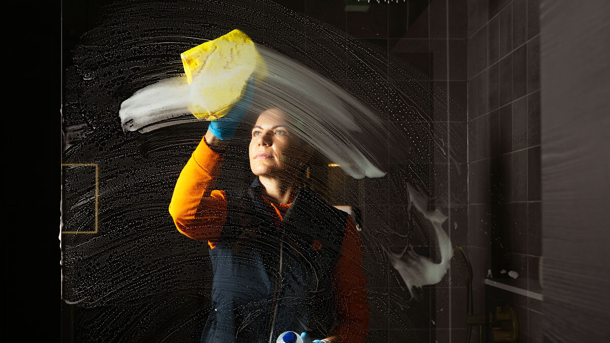 Privatreinigung Duschglaswand